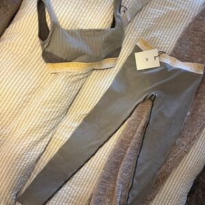 Striped Women's Yllw the Label Activewear Set!